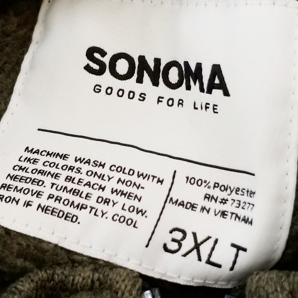 Sonoma full zip high neck plus size sweater FRF - Picture 7 of 8
